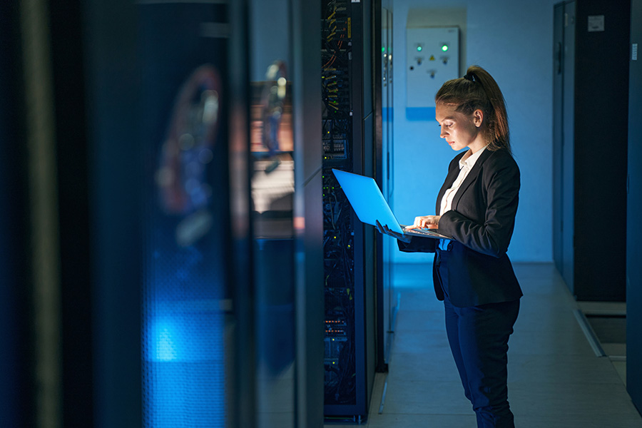 IT team working